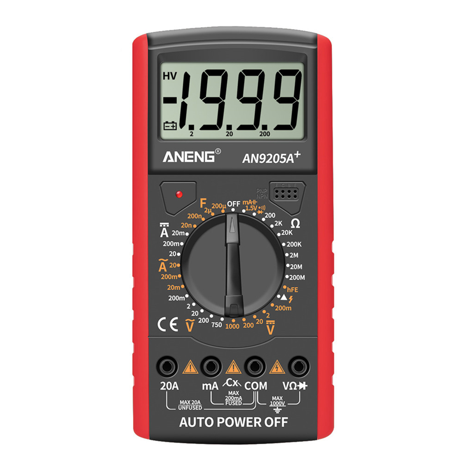 Red LED 3 1/2 Digital Display Panel Amp Meter Ammeter AC 0-20A Red LED 3 1/2 Digital Display Panel Amp Meter Ammeter AC 0-20A